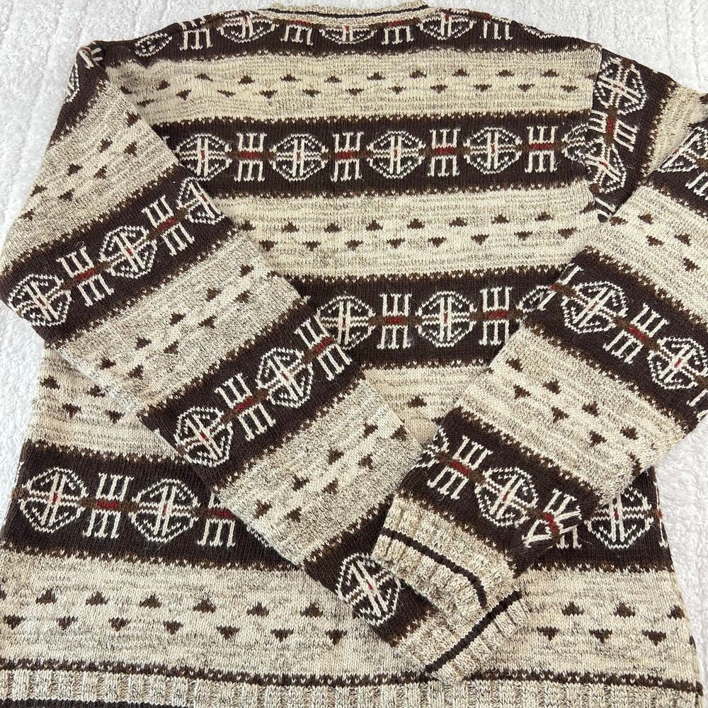Polo Sport Ralph Lauren Navajo Aztec Vintage V-neck men’s sweater size Large - Picture 6 of 6